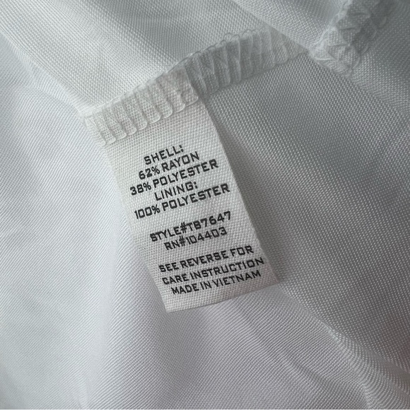 Mine White Smocked Embroidered Boho Cottagecore Dress Size Large - Picture 5 of 5